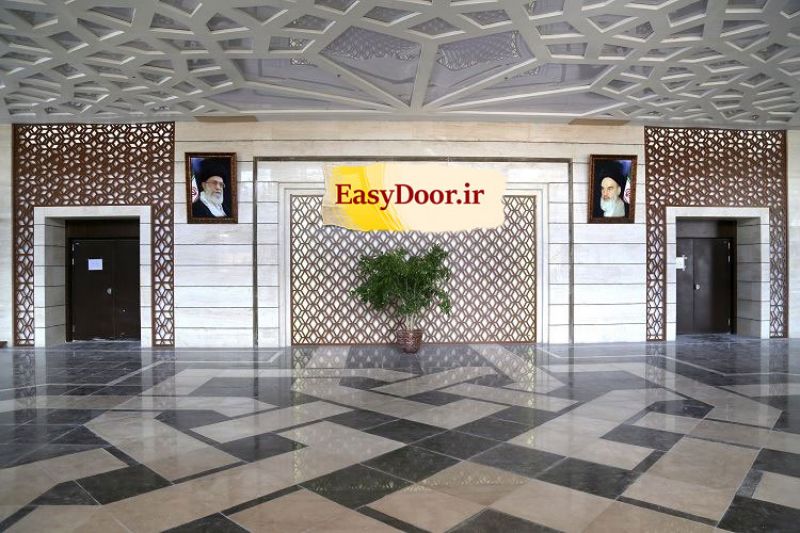 آسان درب ـ پروژه مرکز همایش‌های بین‌المللی تبریز ـ  ساخت و نصب درب سالن همایش خاوران تبریز