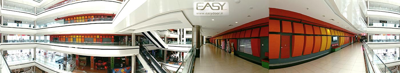 آسان درب تولید کننده درب های ایمنی ساختمان در مجتمع تجاری کورش